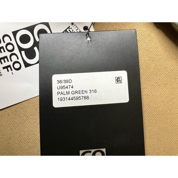 Coco Reef Charisma Underwire Bikini Top 36D 38D Palm Green NWT - Picture 5 of 6